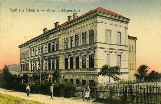 Měšťanská škola v Žacléři, kterou navštěvoval Josef Čapek v r. 1900
