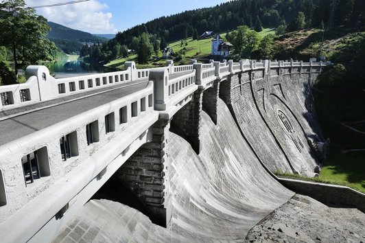 The Labská dam