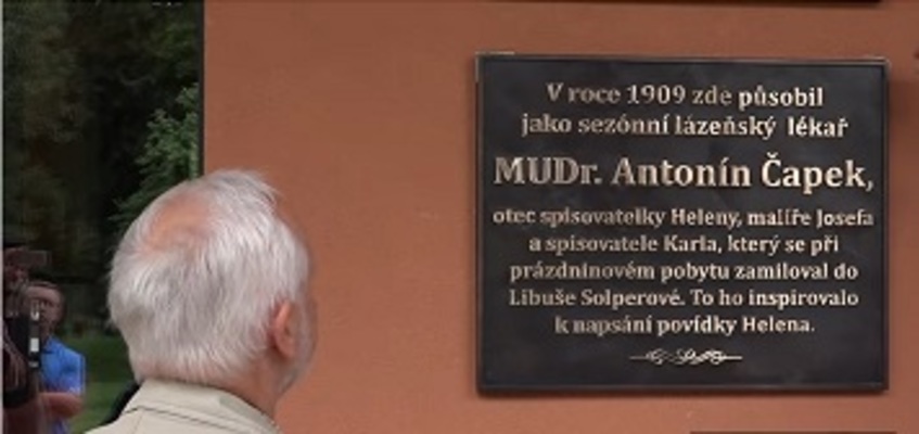 Odhalení pamětní desky MUDr. A. Čapka